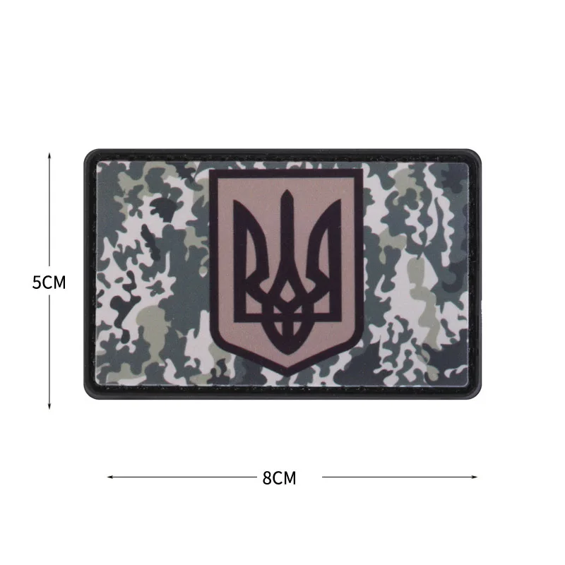 Beata vergine maria Tactical PVC Patch bandiera ucraina distintivo militare santa madre Morale distintivi su zaino Hook & loop Patch