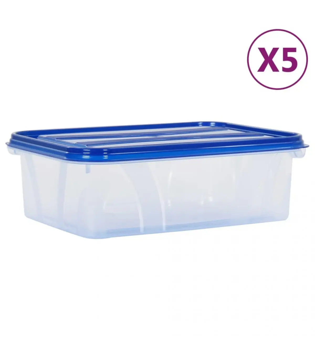 10 PCs PP food storage baskets with lid