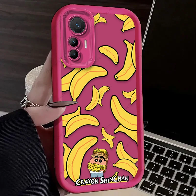 Lovely C-Crayon S-Shin-chan Case For Xiaomi Poco X6 X7 F5 F6 X5 X3 NFC F3 M6 Pro 4G Mi 13 12 11 Lite 5G 14 13T 12T 11T 14T Pro view 5