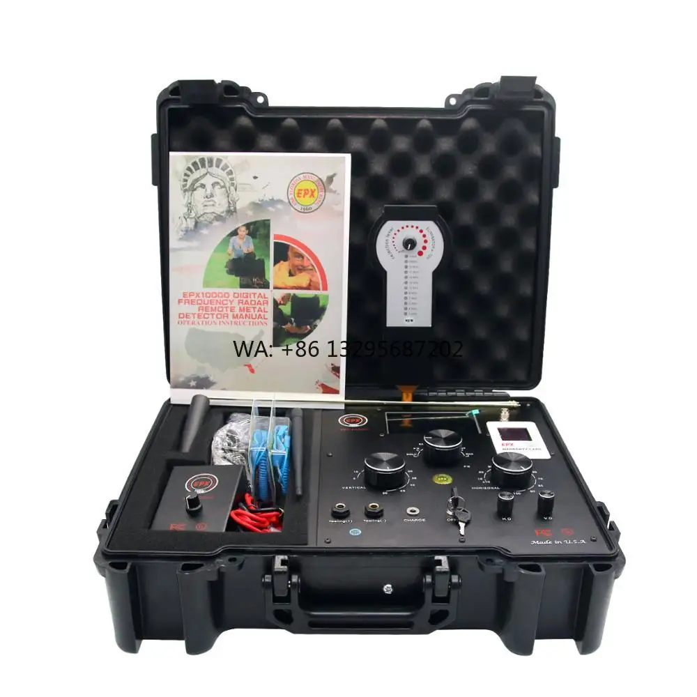 

Long Range 50M Metal Detector EPX-10000 Underground Gold Treasure Silver Finder With Degausser