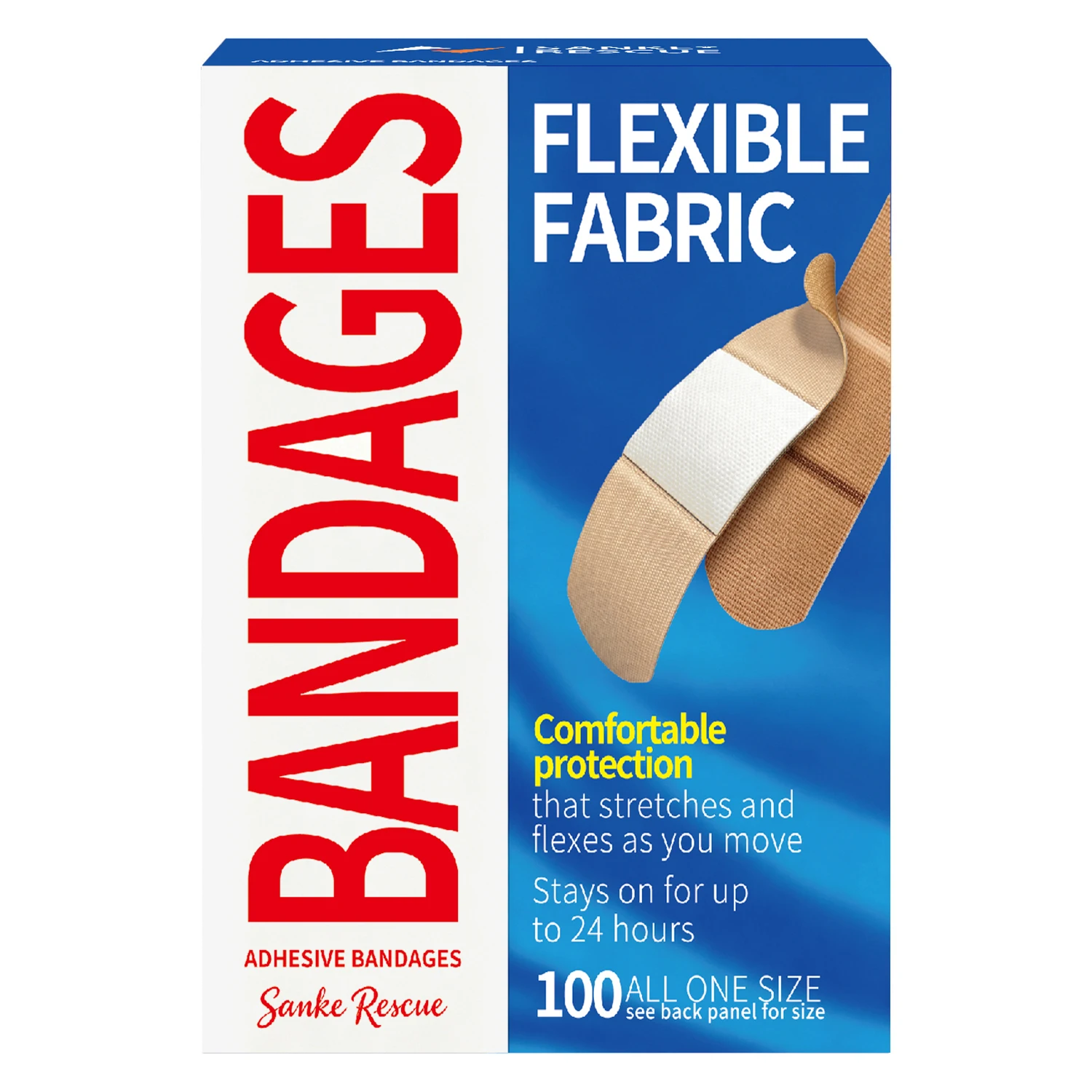 30/100pcs Bandages Brand Flexible Fabric Adhesive Bandages Comfortable Protection skin Care for Minor Cuts Burns quick-Aid