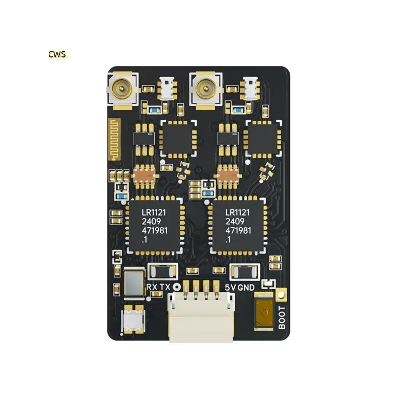 Приемник ELRS 915M/2,4G двухдиапазонный приемник Gemini 100 МВт Модуль RX ESP32-C3 Чип Forrc FPV Запчасти для траверсивных дронов