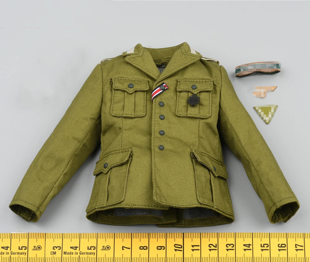 DID D80158 1/6 WWII North African Machine Gunner Beas Battle War Olive Dress Uniform Tops Pant Set Cap Fit 12