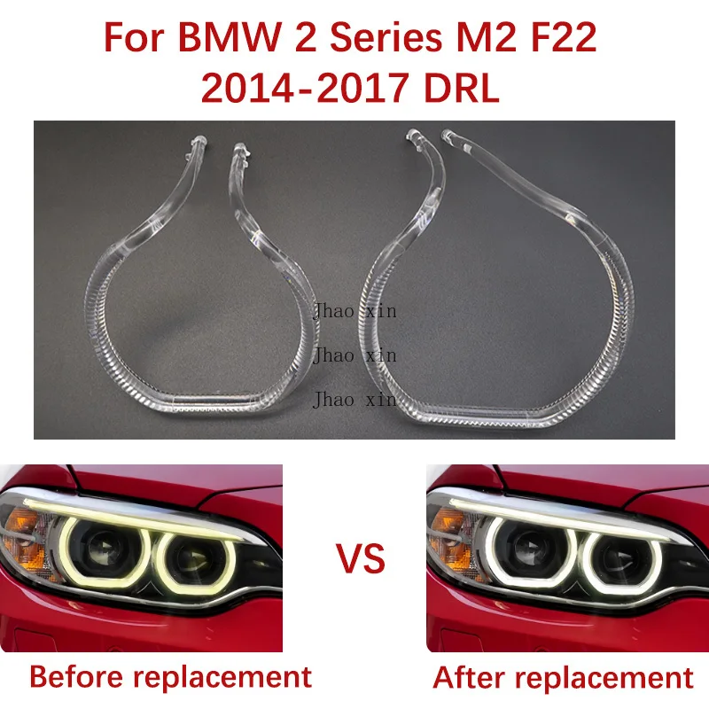 bmw-2シリーズ-f22-2014-2017-バラストモジュール-車のヘッドライト-drl-ガイドストリップ-デイタイムランニングライト-ホワイトエンジェルアイに適しています。