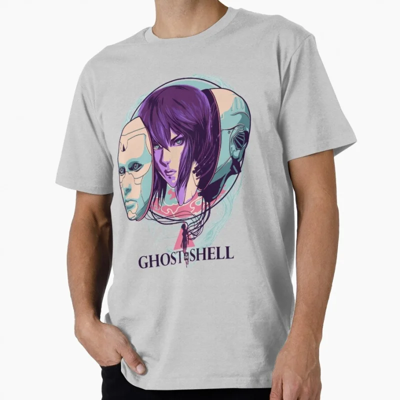 

Sci-Fi Manga Ghost in the Shell Motoko Anime T Shirt 0507 Cyberpunk Major Motoko Graphic Tee Y2K clothes All size Tops S-6XL