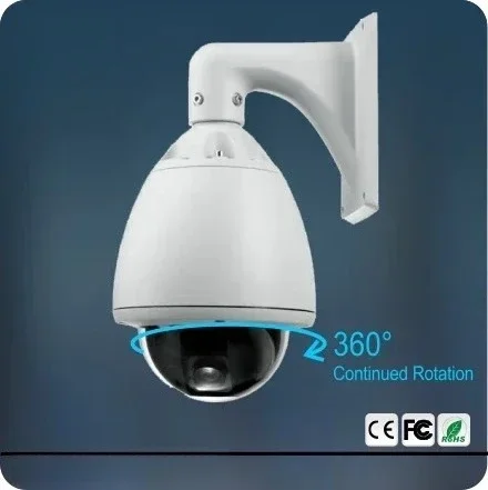 30X Optical Zoom High Speed Dome Camera DC12V/AC24V Outdoor 1000TVL PTZ Analog Dual Output Camera Metal Housing IP66