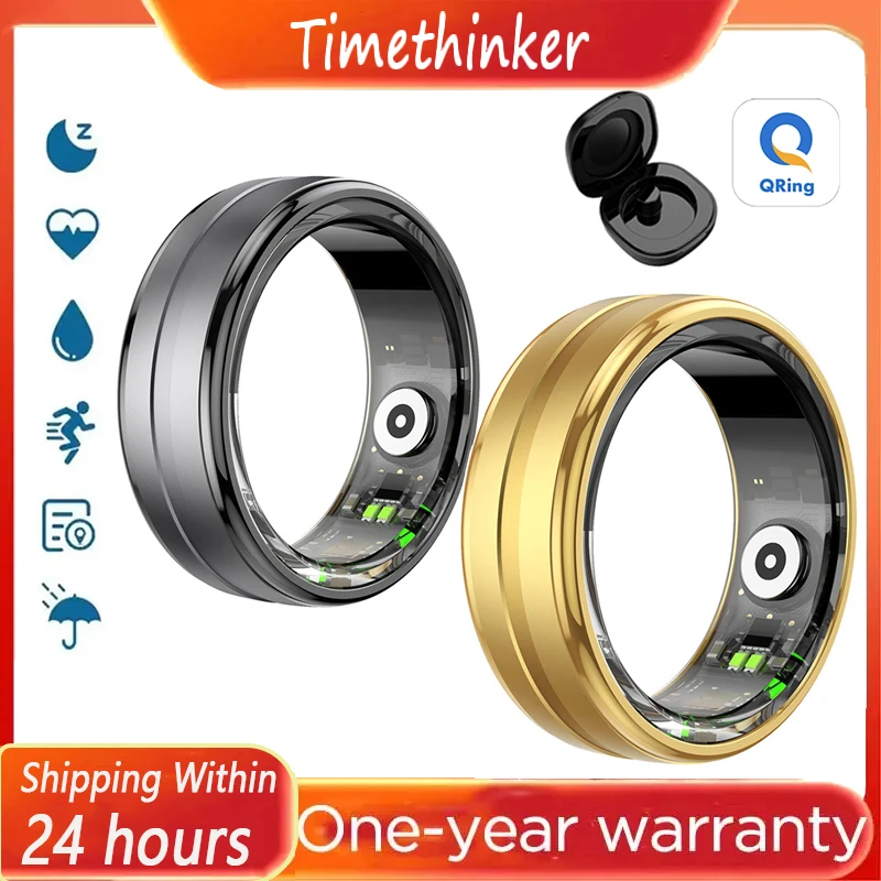 

Умное кольцо R06: Мониторинг здоровья, давления, сна, пульса. Водонепроницаемое, с множеством спортивных режимов для Qring.