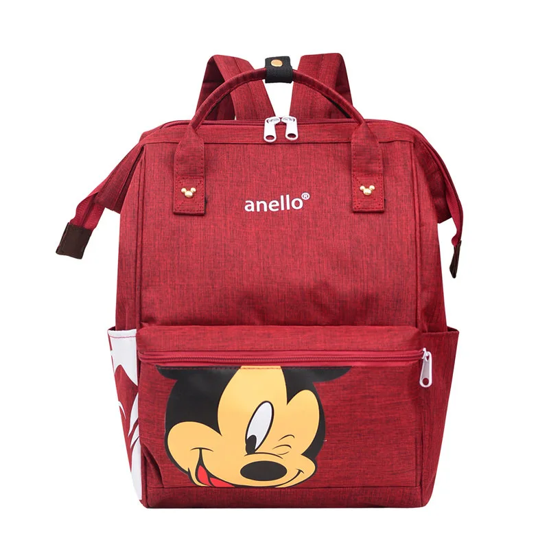 Disney Mickey Mouse Backpack Anime Large Capacity Travel Mommy Bag Women\'s Backpack  Cartoon Kids Bag Schoolbag Gift