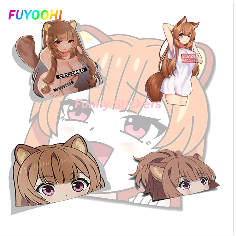 Fuyohi – autocollants de jeu pour RAPHTALIA Peeker, autocollants de voiture en PVC imperméables, décalcomanies de Campervan Graffiti en vinyle, Accessoires de voiture RV