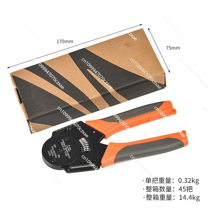 كماشة تجعيد أداة يدوية IWD-12/16/20 لموصلات Dechi، كماشة تجعيد ذات 4 نقاط كماشة طرفية #5