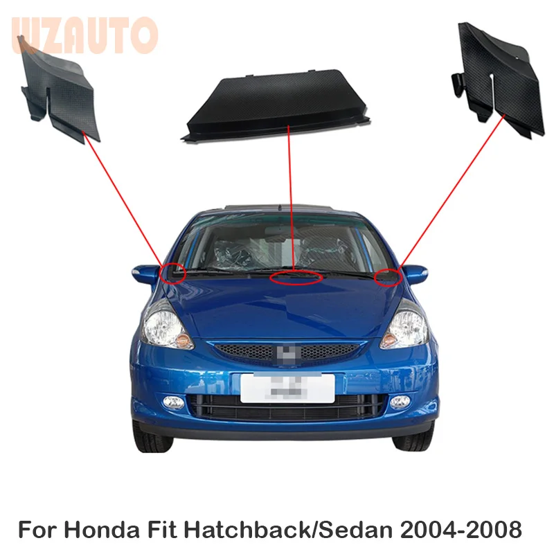 Front Windshield Wrap Corner Trim Windshield Wiper Side Trim Cover Rubber For Honda Fit Sedan/Hatchback City 2003-2008