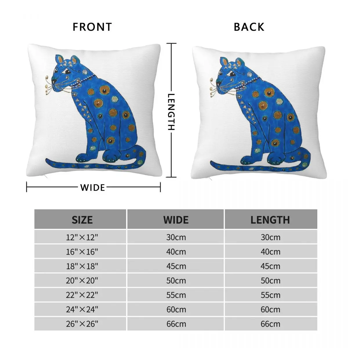 Russian Blue Cat Square Pillowcase Polyester Linen Velvet Printed Zip Decor Home Cushion Cover