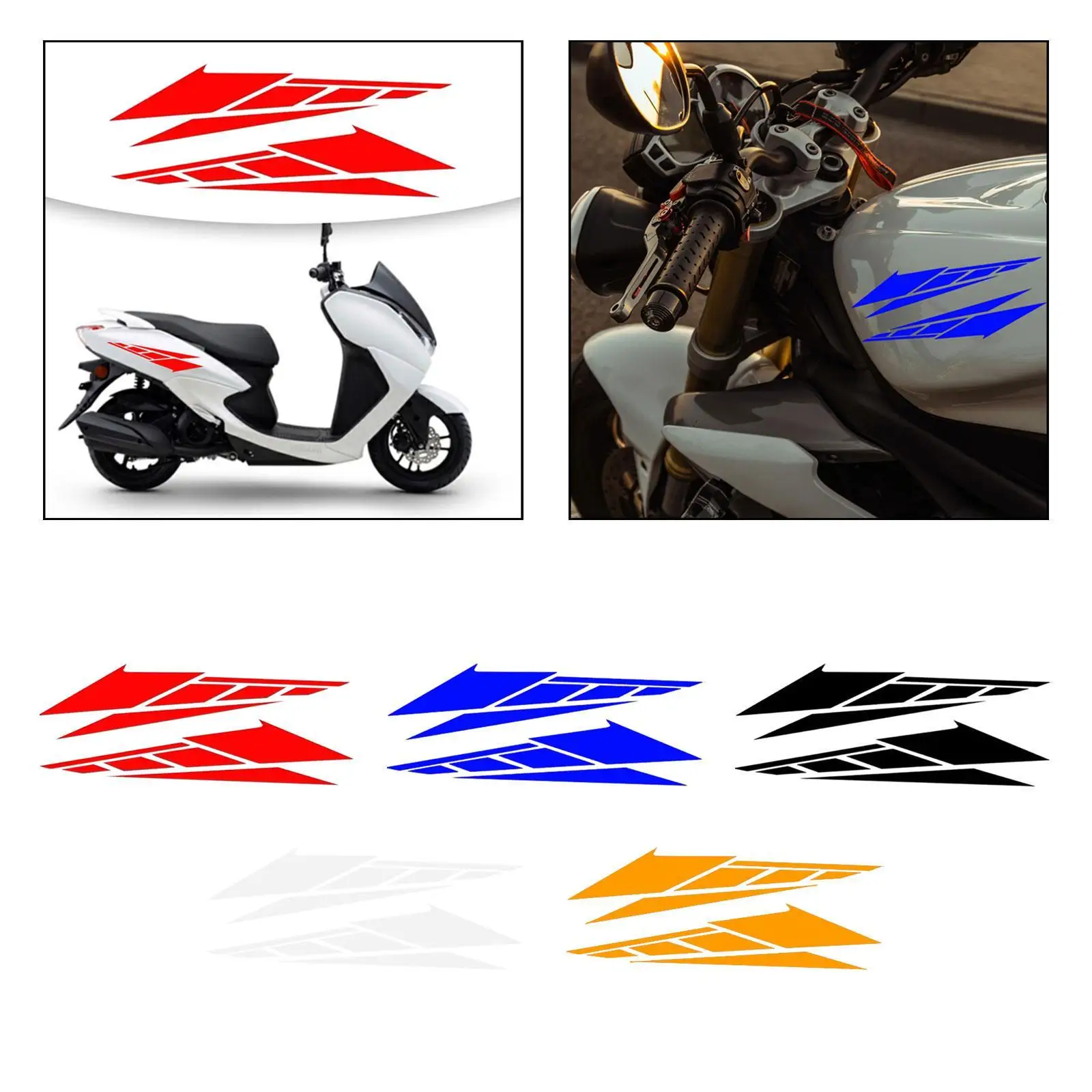 

1 пара универсальных декоративных наклеек для кузова мотоцикла, стильные слева и справа