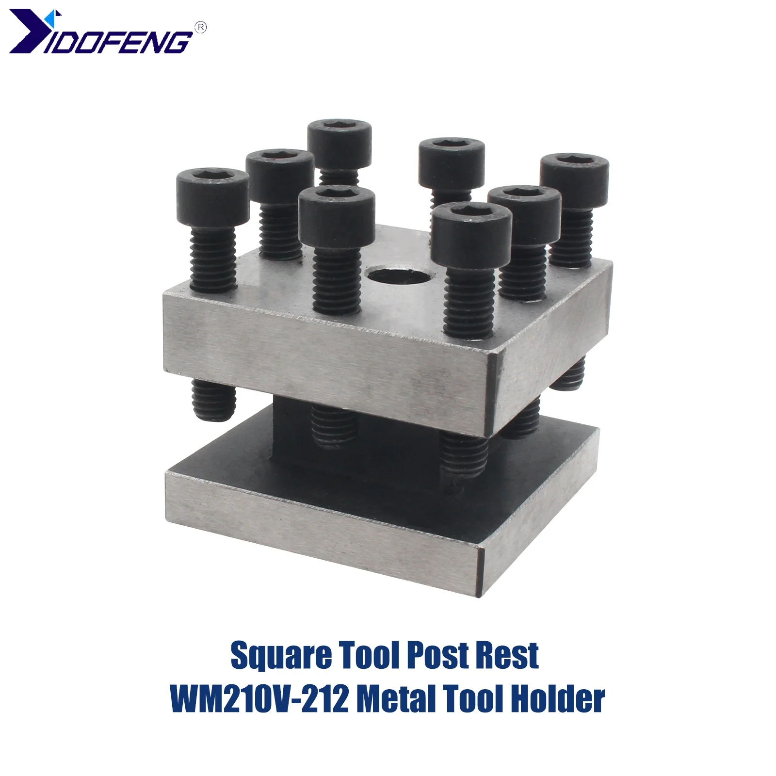 Square Tool Post Rest Metal Tool Holder For CJ 0618/WM210V-212 Mini Lathe Accessories CNC Tool Machine Parts