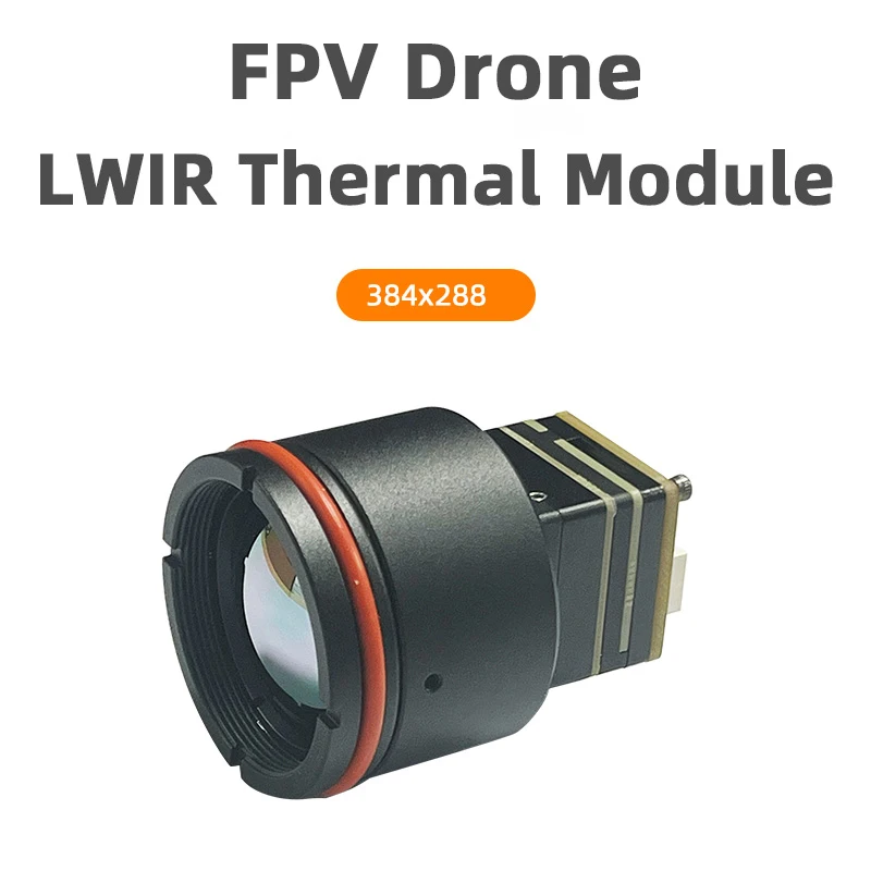 FPV Drone Thermal Imaging LWIR Camera 384x288 9.1mm USB(UVC)+CVBS output, Long Wave Uncooled Infrared Imager Cam,9.1mm Lens