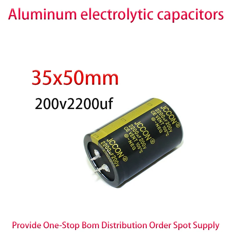 200v2200uf 200v size 35x50mm black gold wire cutting inverter ultrasonic aluminum electrolytic capacitor 10PCS