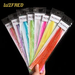 Wifreo 1mm Corrugated Iridescent Flash Strands Emulates Baitfish Scales Fly Fishing Material For Salmon Sea Trout Pike Streamer