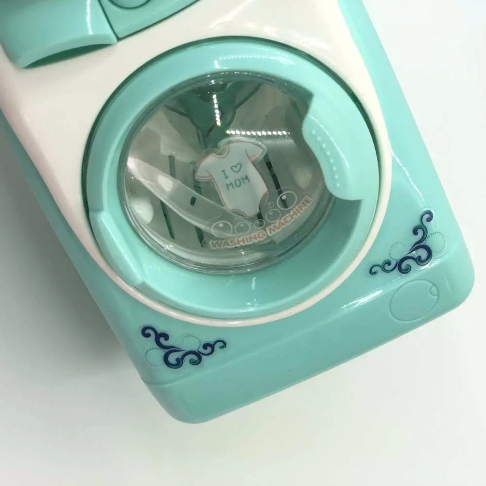 Limpiador de cepillos, cesta de simulación, Mini muebles, llenado de agua, juguete, lavadora de simulación, juguetes, Mini lavadora eléctrica