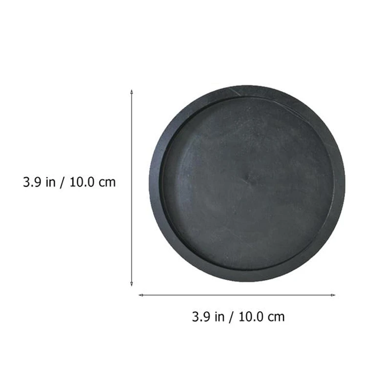 4-Inch Simple Inkstone Ribbed Inkstone Home Traditional Calligraphy Painting Round Ink Pond With Lid