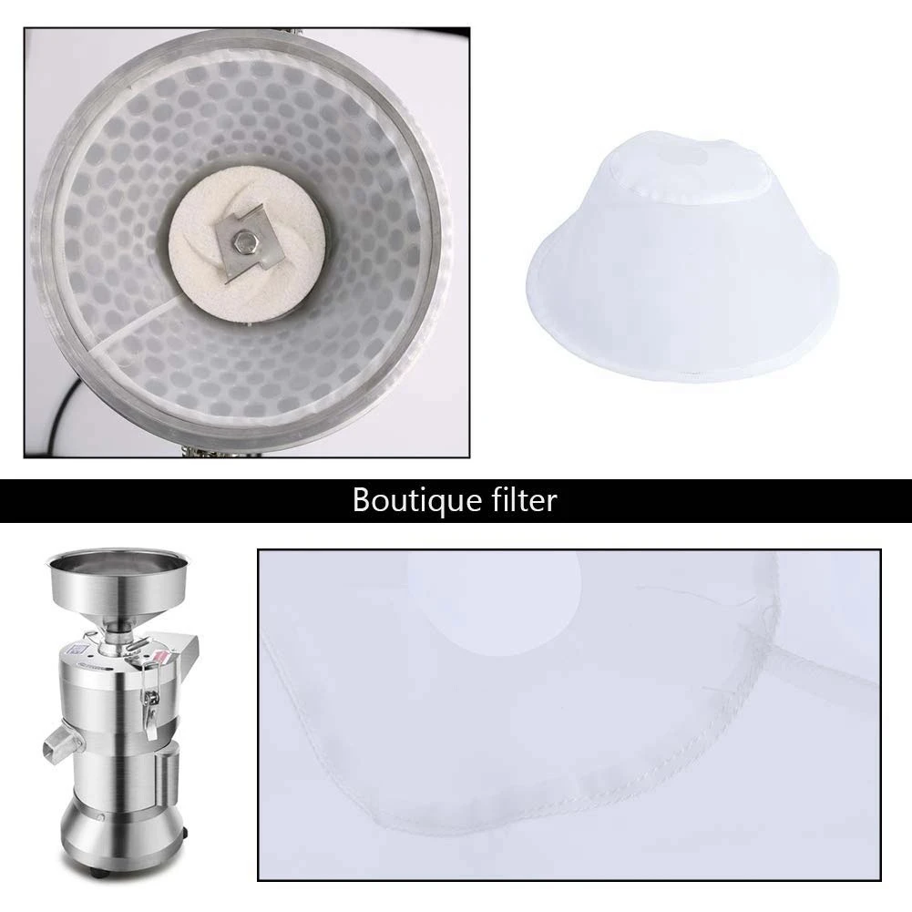 AA63 HOT 6 Pz Sacchetti filtro per latte di soia Sacchetti filtro per colino per alimenti in rete Sacchetti filtro riutilizzabili per macchina commerciale per il latte di soia N