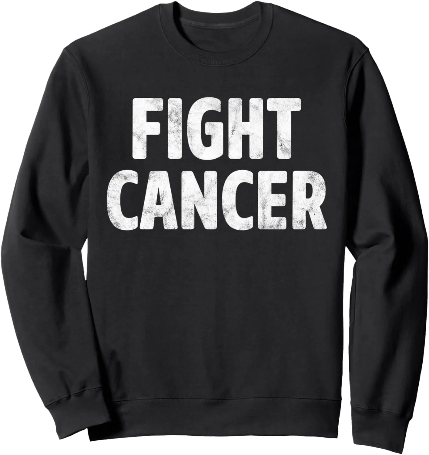 Fight Cancer Breast Cancer Awareness Gift Distressed Sweatshirt