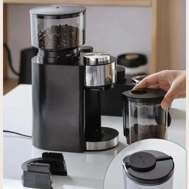 110V Bean Grinder Commercial Coffee Bean Grinder Hand Punch Italian Grinder Small Thickness Home Appliance Molino Para Cafe