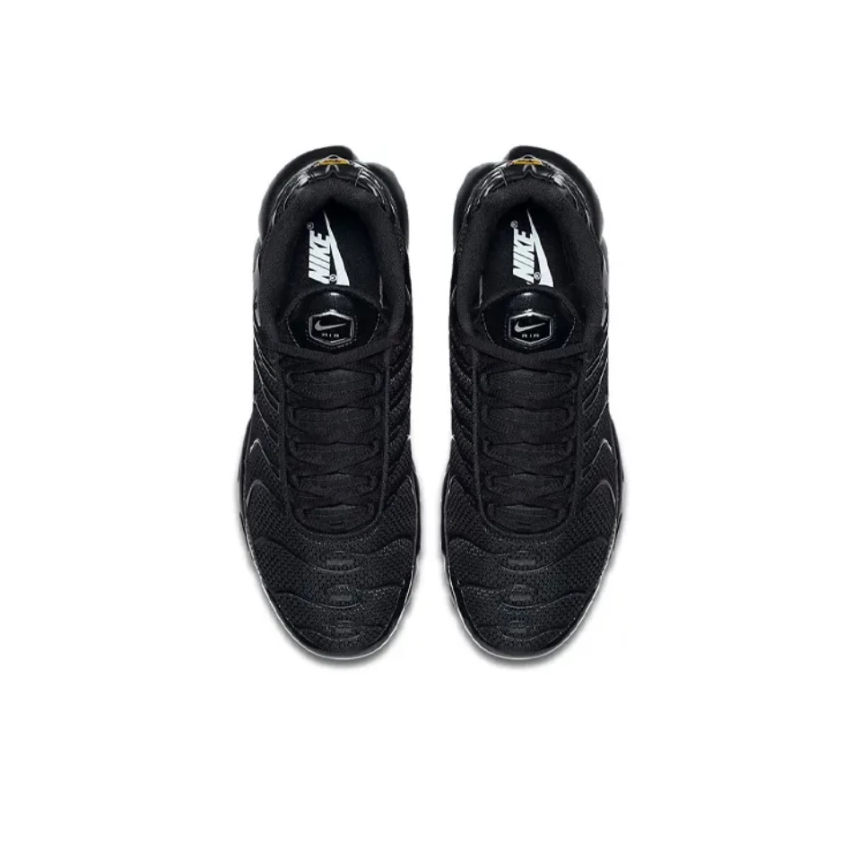 Tênis Nike-Air Max Plus TN para homens e mulheres, preto triplo, top baixo, unissex