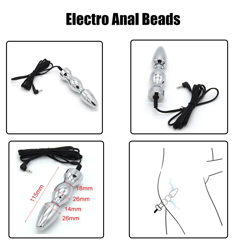 Strongest BDSM Electro Stimulation Medical Themed Host For Sex EStim E-Stim Anal Plug Cock Ring Urethral Sound Dilator Pads