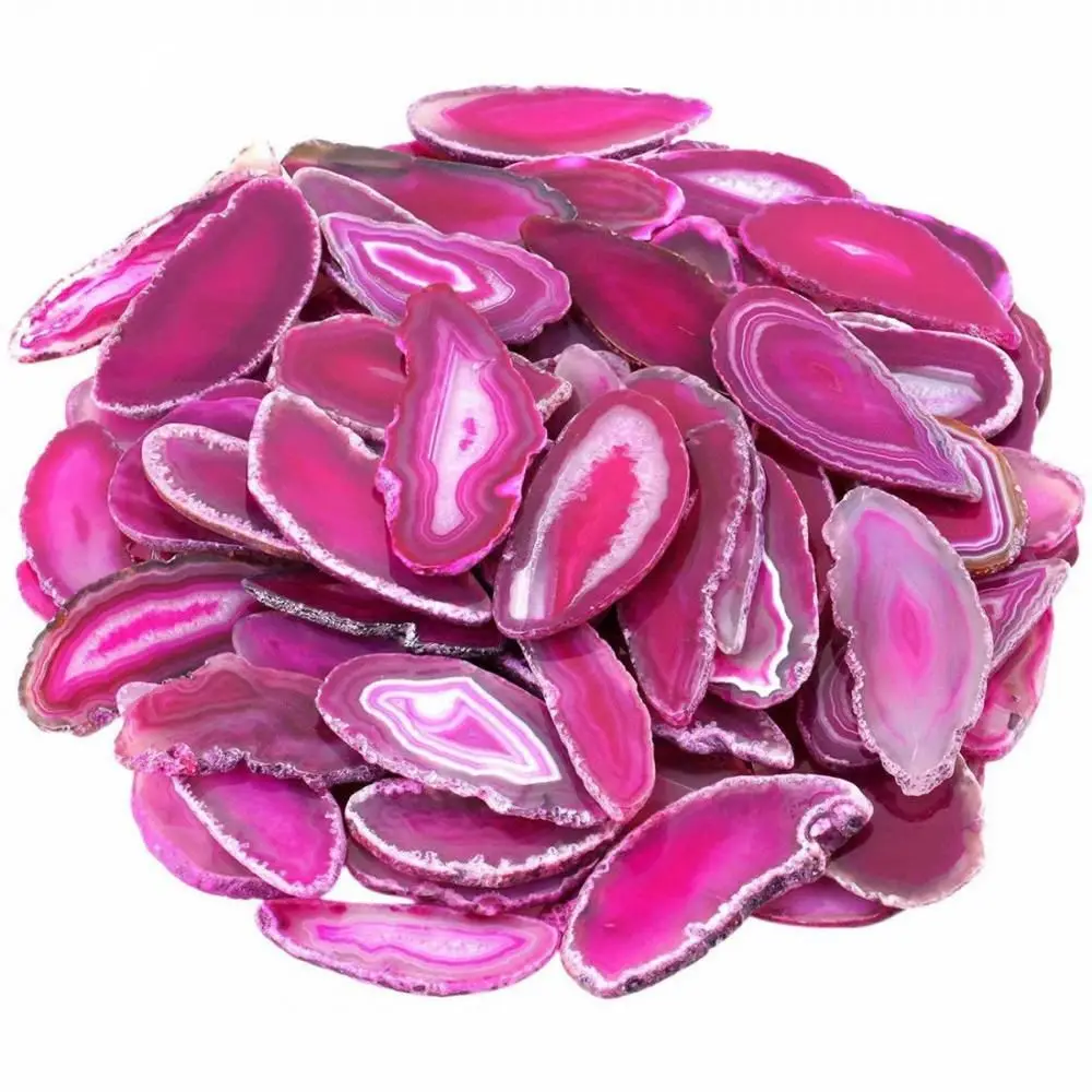 1pc Irregular Reiki Stone Natural Agate Geode Slice Stone Quartz Pendant Jewelry Accessories DIY Home Decoration