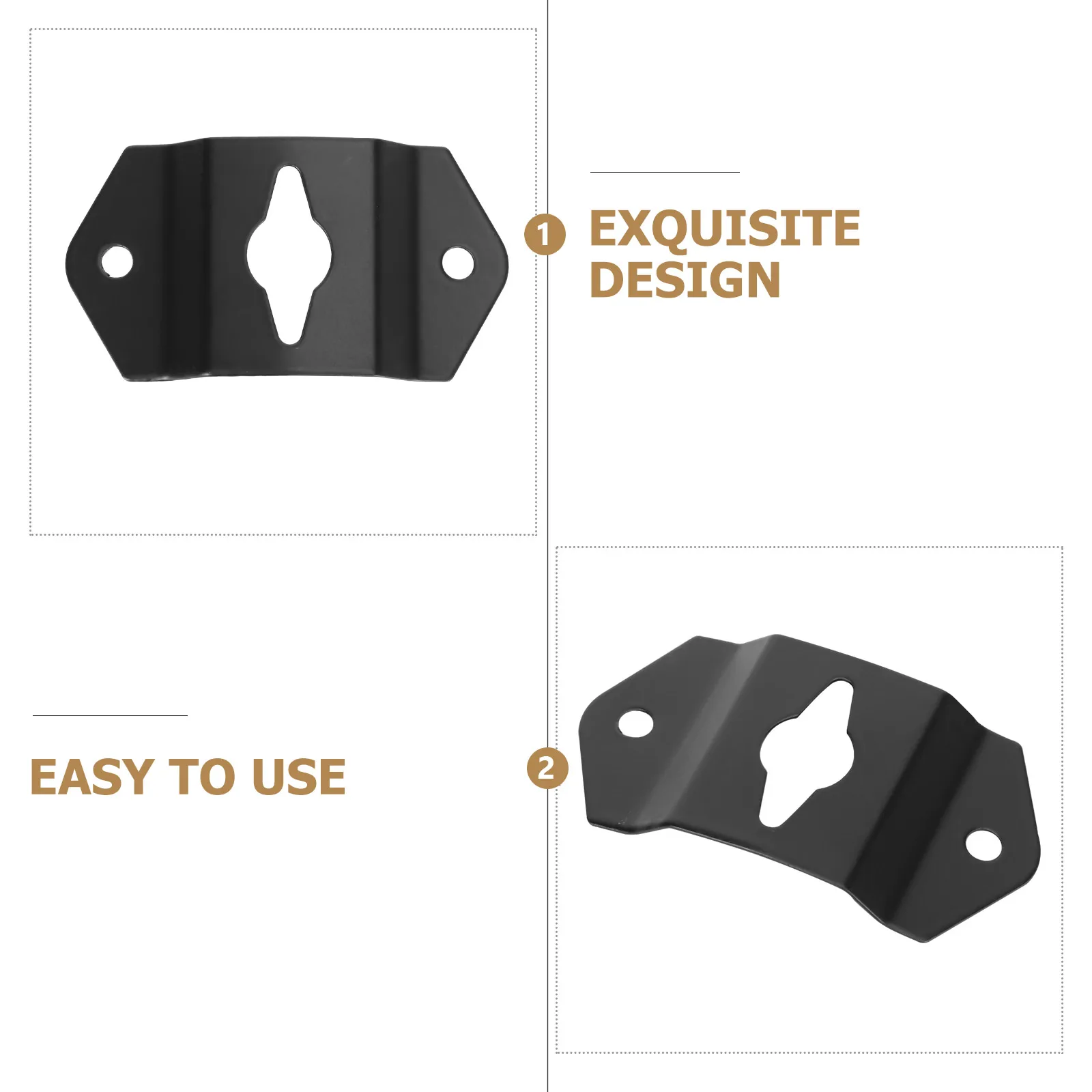 20Pcs Iron Speaker Wall Holder Robust Keyhole Mount Bracket for Wall Mounted Audio Equipment and Decorative Panels