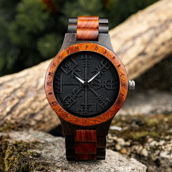 BOBO BIRD Orologi da uomo in legno originali Nuovo design Or...