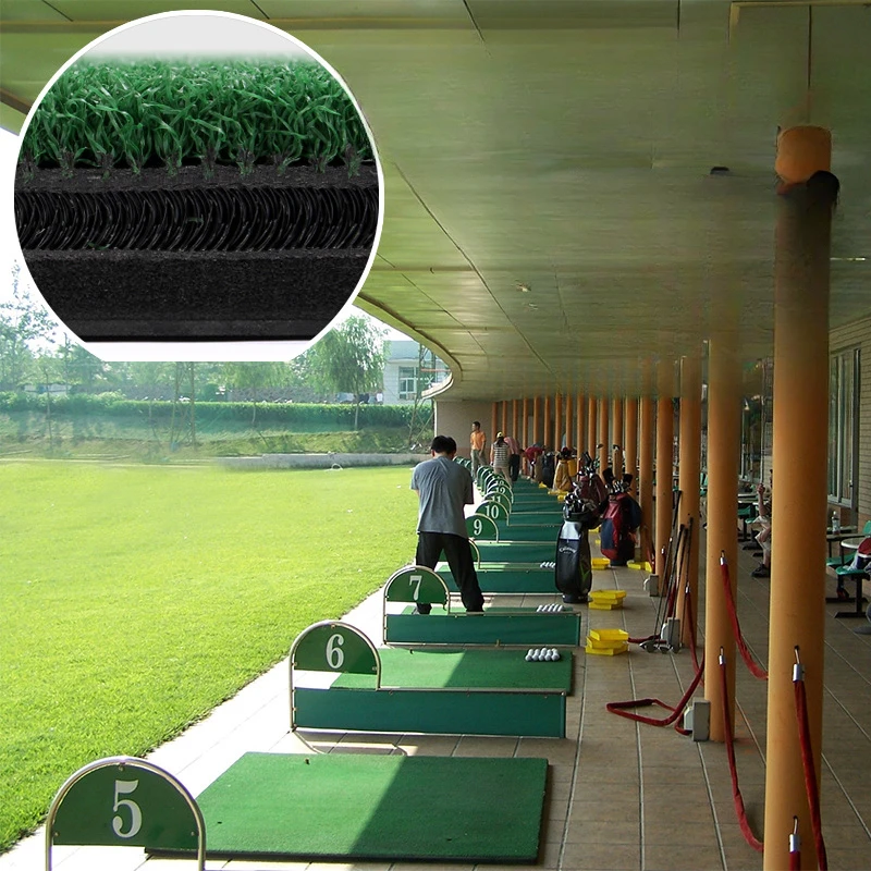 Special double-layer 3D indoor simulator for golf batting pad driving range