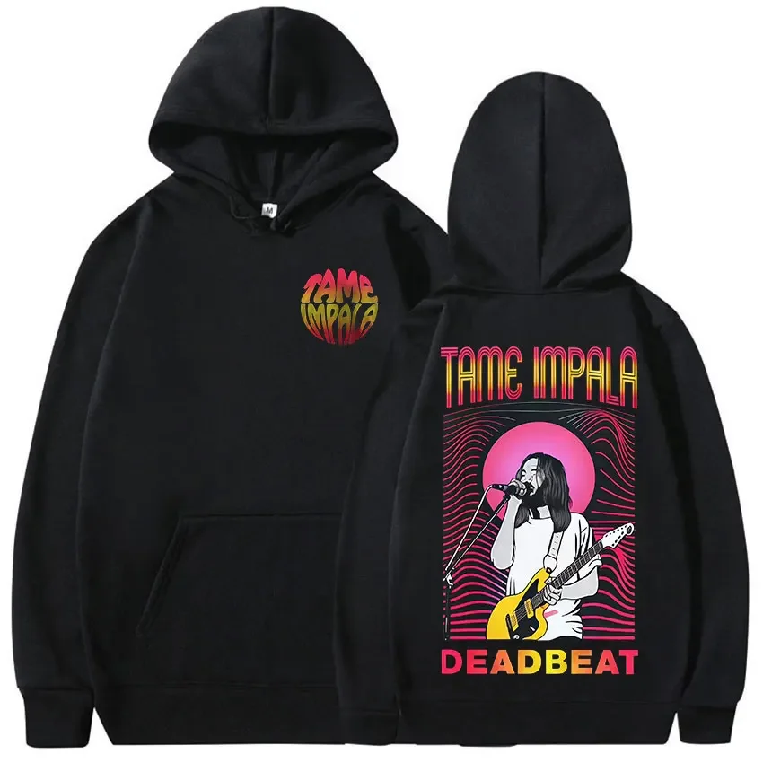

Толстовки с альбомом Tame Impala Deadbeat Tour 2026, унисекс, хип-хоп, рок, поп-музыка, одежда, толстовки, модная готическая толстовка с длинными рукавами