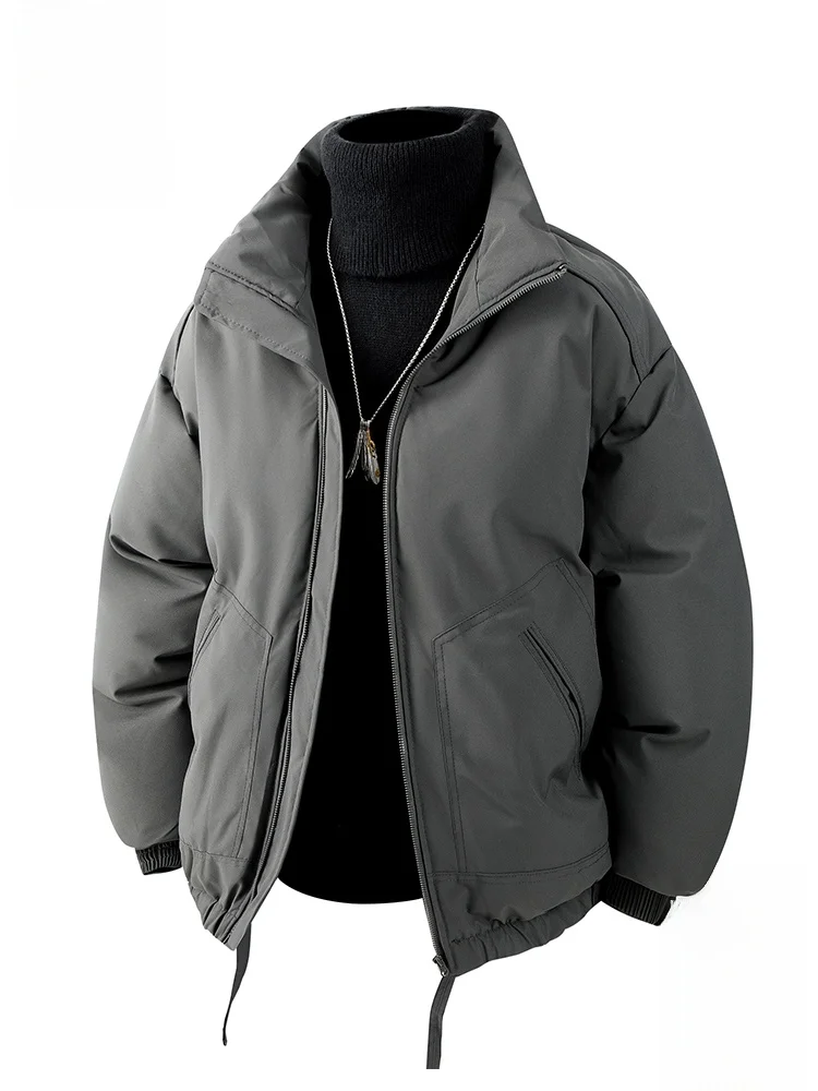 

Мужская теплая утолщенная хлопковая куртка Paul Frank: повседневная свободная зимняя верхняя одежда на молнии с длинными рукавами, из полиэфирного волокна, CleanFit