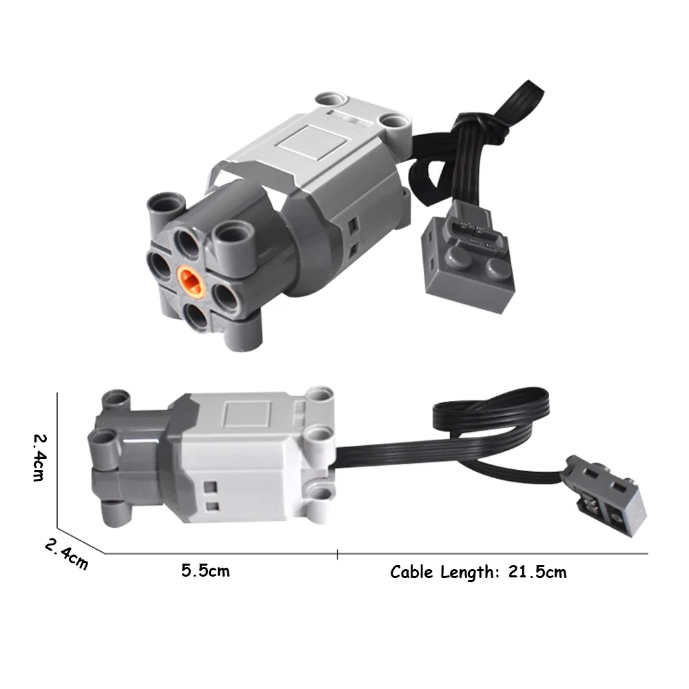 Servomotor con Control remoto para bloques de construcción, dispositivo con ajuste de velocidad 88003, 88004, MOC 42151/42162, funciones de potencia, modificación, 5 unidades