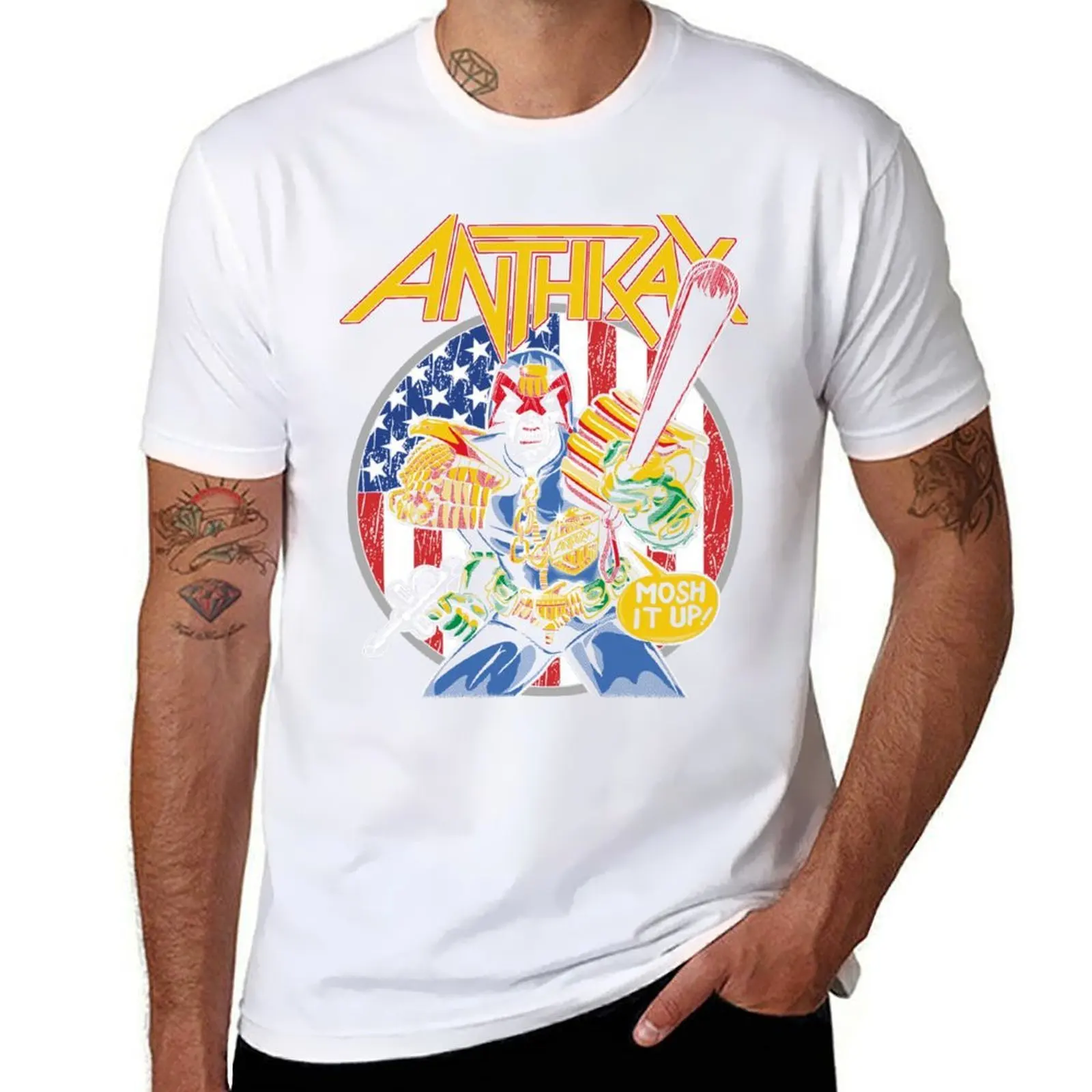 

ANTHRAX BAND T-Shirt t shirts for man slim fit funny t shirts dark humor T-Shirt
