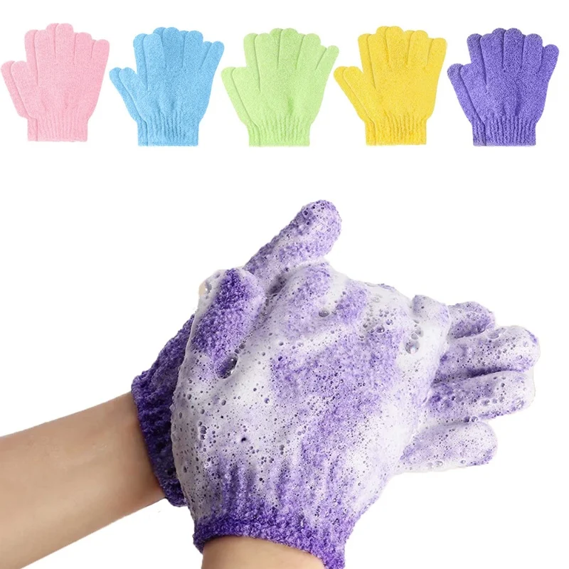 

10Pcs Bath Brushes for Adult Skin Care Scrubber Gloves Bathroom Accessories Nylon Glove Cleaning Scrubber Shower Tools for Body