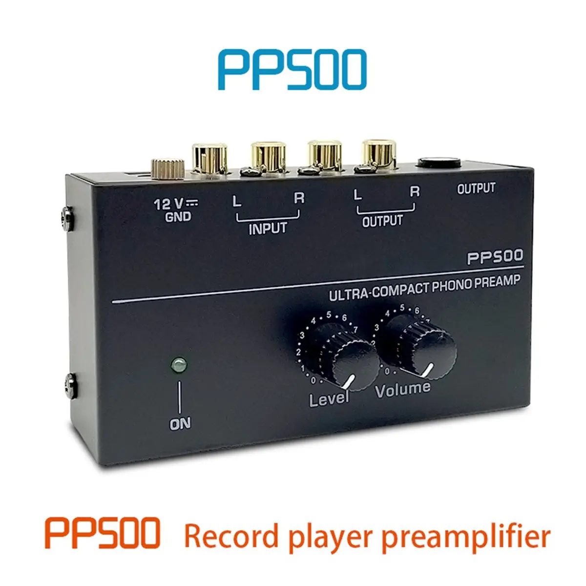 A59E PP500 Record Player Preamplifier Vinyl Turntable Amplifier Preamplifier Turntable Volume Control Amplifier US PLUG