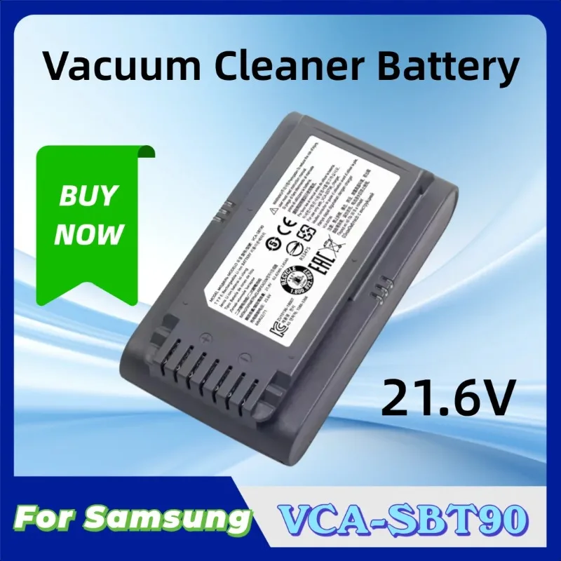 

21.6V 5000mA JET-90 New for Samsung VCA-SBT90 Vacuum Cleaner High Capacity Quality Li-ion Battery