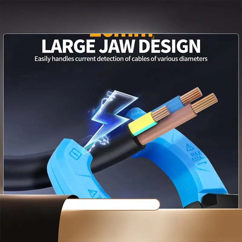 

MC-40 Клещи Цифровой мультиметр Напряжение переменного и постоянного тока 600 В переменного тока 600 А Диод NCV Ом Тест 6000 отсчетов True RMS Auto Range-N35R