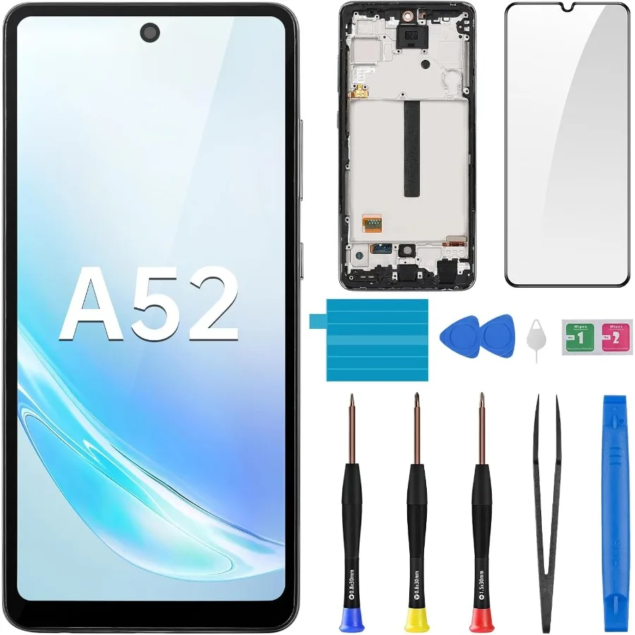 for-samsung-galaxy-a52-4g-5g-screen-replacement-with-frame-lcd-display-touch-digitizer-full-assembly-fix-glass-with-repair-tool