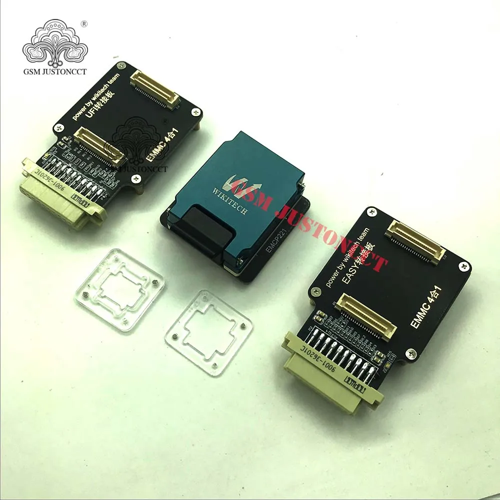 Wikitech eMMC 4 in 1 socket emmc153 169 emcp162 186 emcp254 emcp221 for UFI, easy JTAG plus, eMMC pro , riff V2 box, new