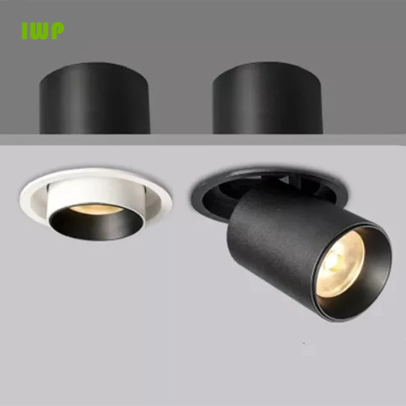 LED Aluminum Recessed Rotating Downlight NEW Style 9W-24W Chip COB Spot Light Ceiling Lamp AC85-265V Available in Multiple Watts