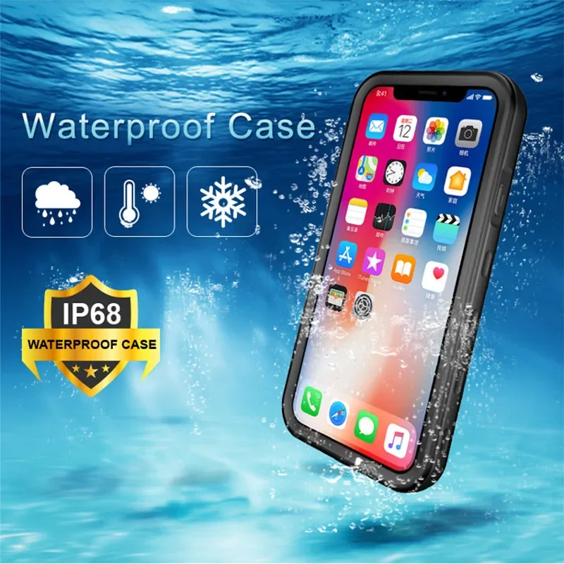 Waterproof Case For iPhone 13 11 12 Pro Max Shockproof Diving Coque Cover For iPhone X XR XS Max 6 S 7 8 SE 2022 Underwater Case