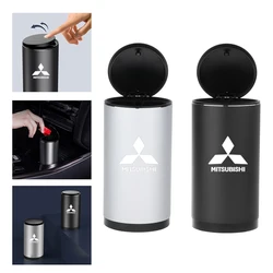 Baseus Car Trash Bin Alloy Garbage Can For Mitsubishi Asx Lancer Outlander Pajero Ralliart Rubbish Basket Bin Auto Accessories