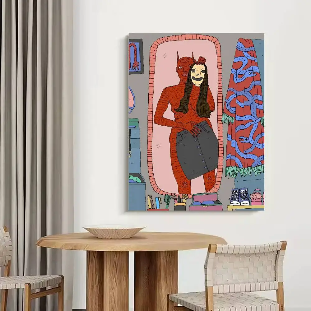 بولي ولا الفن ملصق ورقة طباعة غرفة المعيشة المنزلي غرفة نوم مدخل بار مقهى الفن اللوحة الديكور #6