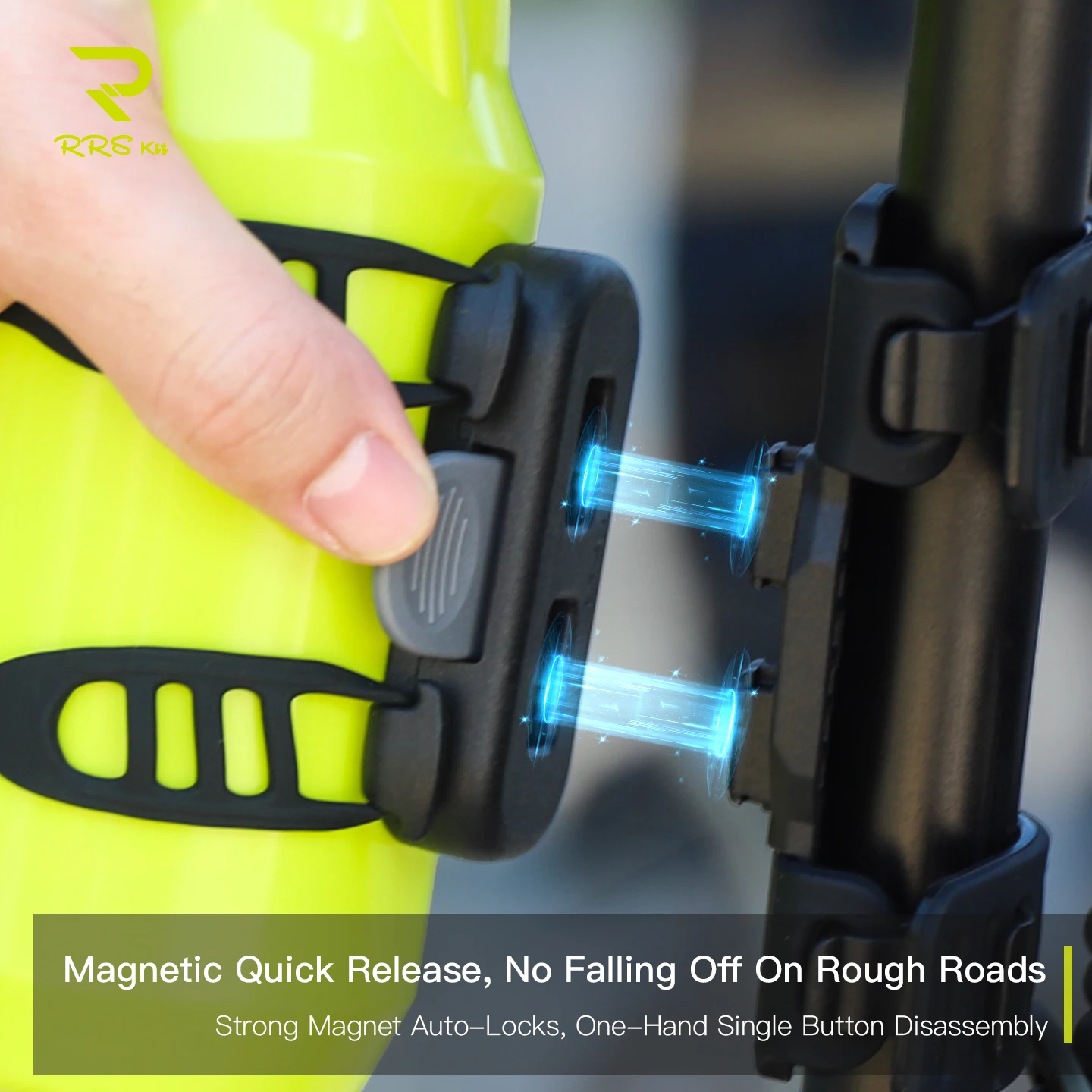 RRSKIT Bicycle Water Bottle Mount Magnetic Buckle Base And Phone Holder Portable Quick Release Universal Water Bottle Bracket