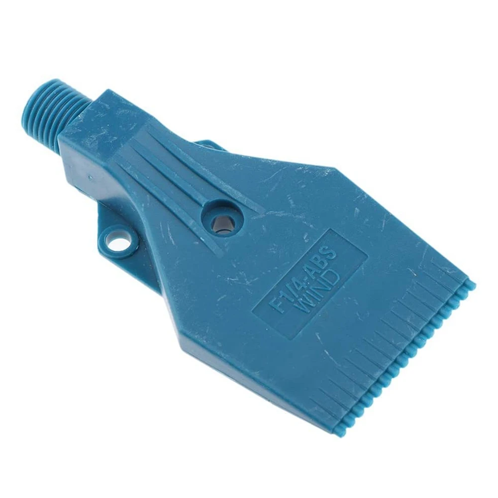 

New Shown-2 Pcs Air Blowing Nozzle 1/4 Inch Male Thread Fan Nozzle Wind Jet Spray Nozzle 3 Hole Flat And Round Shape Nozzle