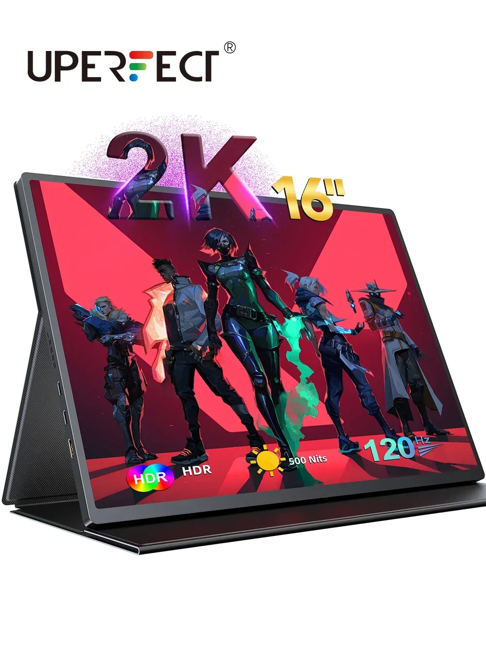 

Новый! Портативный монитор UPERFECT 16 дюймов 2K, 2560*1600 16:10, 100% sRGB, 500Cd/m2, 120 Гц, игровой дисплей для Xbox PS5, переключателя, ноутбука, Mac Phon