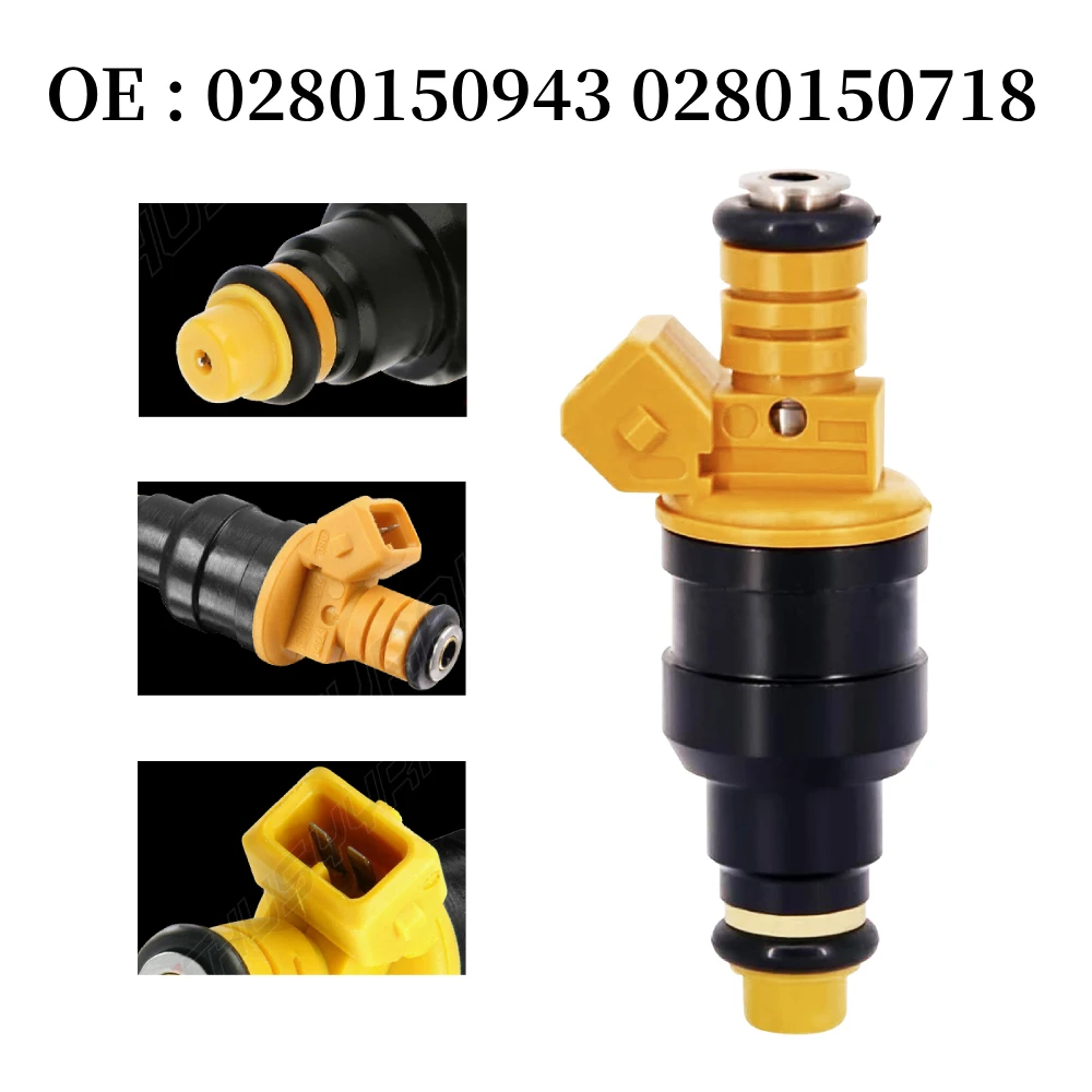 

4pc Fuel Injector 0280150943 0280150718 For 2000-2005 Ford Excursion 5.4L V8 For 97-2002 Ford E-350 Econoline Club Wagon 5.4L V8